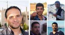 صور الشهداء الخمسة في " هجوم البقعة "