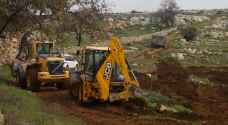 مستوطنون يجرفون 15 دونما من اراضي الخضر جنوب بيت لحم