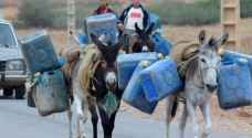 مغاربة يحتجون بالحمير على شح المياه في قراهم