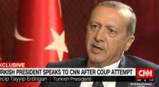 اردوغان يكشف عن اللحظات الاولى بعد تلقيه انباء عن الانقلاب
