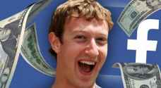 مؤسس "فيسبوك" ربح 3 مليارات و400 مليون دولار بساعة