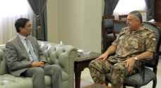 رئيس هيئة الأركان المشتركة يستقبل عددا من الوفود الرسمية