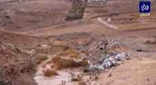 تشكل السيول في الأودية بالكرك.. فيديو