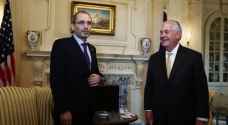 الصفدي يلتقي وزير الخارجية الامريكي الجديد في واشنطن