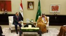الملك سلمان يلتقي السيسي في البحر الميت