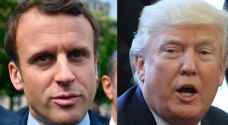 ترمب وماكرون على موعد 'غداء طويل'