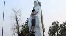إزالة تمثال للسيدة العذراء وسط البصرة خشية 'الفتنة'