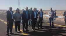 افتتاح المرحلة الاولى من طريق الازرق العمري