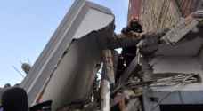 انهيار جزئي بعمارة في الزرقاء