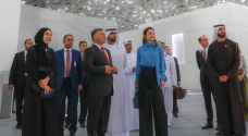 الملك والملكة يزوران متحف اللوفر أبوظبي.. صور