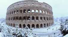 عاصفة ثلجية عنيفة تشل الحركة في روما