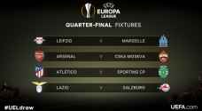 قرعة ربع نهائي الدوري الأوروبي تسفر عن مواجهات مثيرة
