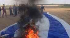 عشرات الاصابات من الفلسطينيين في جمعة "حرق علم الاحتلال"