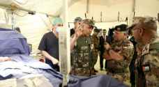 الملك يتابع تمرين إخلاء طبي نفذته مديرية الخدمات الطبية الملكية