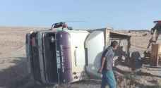 وفاة واصابة في حادث تصادم بوادي موسى ..صور