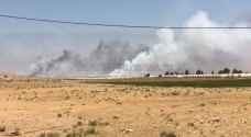 مصدر عسكري يوضح ملابسات الحريق على الحدود الأردنية السورية