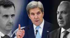 كيري يكشف تفاصيل رسالة الأسد السرية لنتنياهو