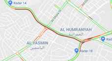 شكاوى من أزمة سير في منطقة الياسمين - خريطة