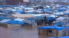 الفيضانات تغرق مخيمات اللاجئين في شمال سوريا.. فيديو