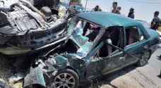 9  اصابات في حادث تصادم "مروع" في جرش- صور