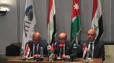 مؤتمر صحفي مشترك لوزراء "النقل" للأردن ومصر والعراق - فيديو