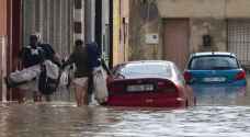 أمطار شديدة جداً في إسبانيا تعادل ما يهطل على الأردن خلال موسم كامل