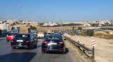 أزمة مرورية خانقة على طريق المطار باتجاه الدوار السابع بعمان.. فيديو
