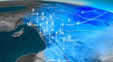 طقس العرب: درجات حرارة قريبة من الصفر المئوي في بعض مناطق الأردن خلال الليالي القادمة - خرائط