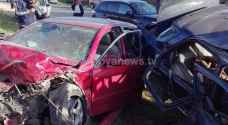 حادث تصادم يتسبب بأزمة سير في منطقة الياسمين بعمان