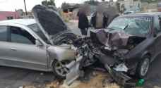 وفاة واصابتان بحادث تصادم في جرش - صور