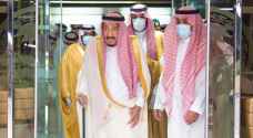 الملك سلمان يغادر المستشفى - فيديو