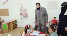 وزير التربية يتأكد من عمل منصة درسك في جرش