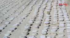 سوريا تضبط كميات هائلة من المخدرات معدة للتهريب إلى الأردن "فيديو"
