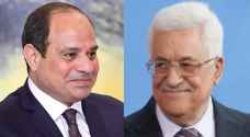 عباس يشيد بجهود مصر في وقف إطلاق النار في قطاع غزة