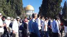 عشرات المستوطنين يقتحمون باحات المسجد الأقصى