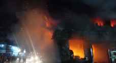 "حريق الطالبية".. حريق هائل بعدد من المحال التجارية في مصر - فيديو وصور