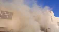 حريق كبير في منطقة صويلح الصناعية.. فيديو
