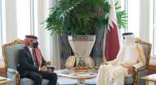 ولي العهد يلتقي أمير دولة قطر في الدوحة