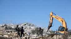 الاحتلال يهدم مساكن في قرية شعب البطم بالخليل