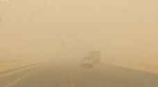 تحذير من تدني وانعدام مدى الرؤية الأفقية خلال المنخفض الخماسيني على الطرق الجنوبية والشرقية - فيديو