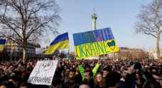تظاهرات دعم لأوكرانيا في باريس ومدن فرنسية أخرى وفلورنسا