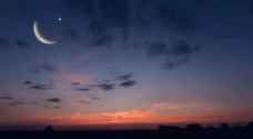 طقس العرب: هلال رمضان تولد فلكيا عند الساعة ٠٩:٢٤ صباحا