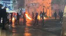 مراسل رؤيا: اندلاع مواجهات عنيفة بين الفلسطينيين والاحتلال في الناصرة