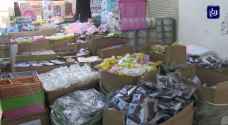 ضبط ١٧٠٠ قطعة من المنتجات المخالفة منذ بداية رمضان