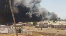 إصابات في حريق مخيم للنازحين قي العراق
