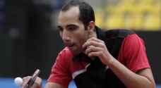 زيد أبو يمن يتجاوز الإيطالي جيوفتي في بطولة الأردن الدولية لكرة الطاولة