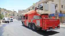 إخماد حريق في المنطقة الحرة بالزرقاء