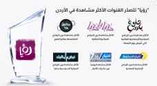 كما في كل عام.."رؤيا" تتصدّر القنوات الأكثر مشاهدة في الأردن