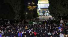 ١٥٠ ألف مصل يؤدون العشاء والتراويح في المسجد الأقصى