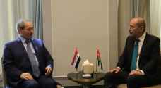وزير الخارجية يلتقي نظيره السوري قبيل انعقاد اجتماع عمّان